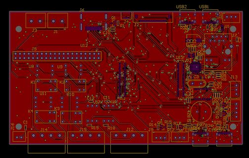 Leiterplatten-Layout CAD-Ansicht