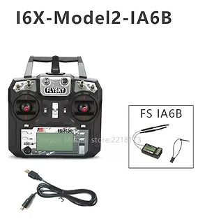 Flysky I6X Fernsteuerung mit IA6B Empfänger und Zubehör
