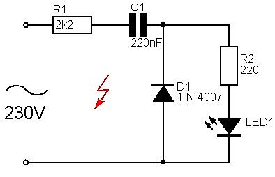 Schaltplan einer LED-Stromversorgung