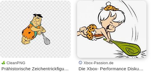 Comic-Figuren aus den Flintstones
