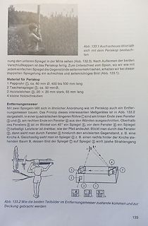 Buchseite mit Text und Skizze eines Entfernungsmessers