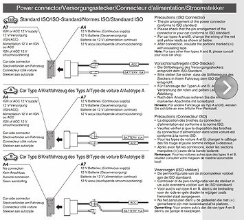 ISO-Stecker Anschlussdiagramm für Car-Stereos