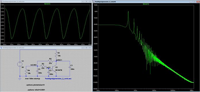 LTspice Simulation Schaltplan und Frequenzanalyse