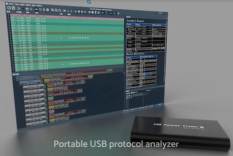 Tragbarer USB-Protokoll-Analysator mit Software-Anzeige