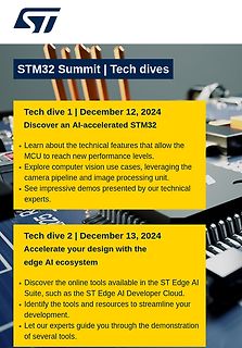Werbebanner für STM32 Summit Tech Dives