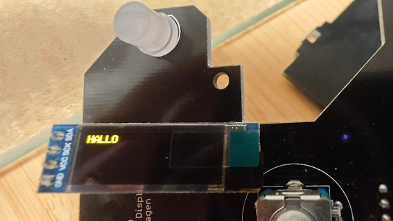OLED-Display auf Leiterplatte