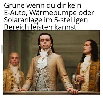 Meme über ökologisches Bewusstsein und finanzielle Mittel