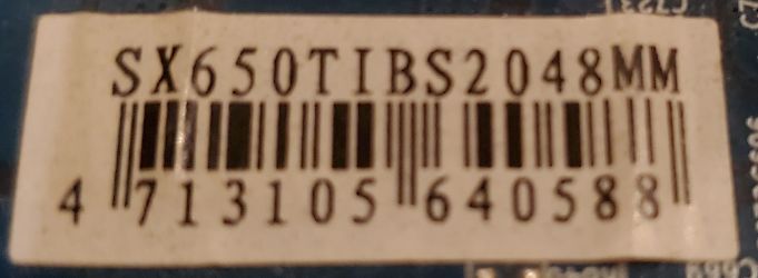 Aufkleber mit Artikelnummer und Barcode