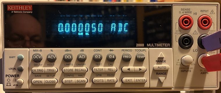 Keithley 2000 Digital Multimeter Display