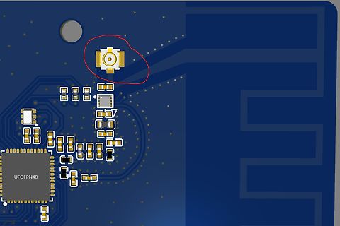PCB-Layout mit integrierter Antenne