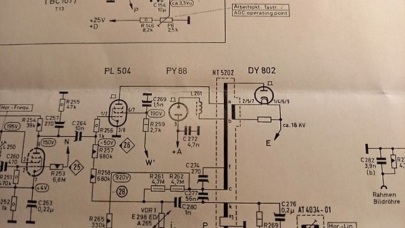 Ausschnitt eines elektronischen Schaltplans