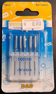 Packung Nähnadeln für Jeans