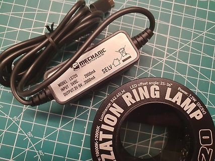 Mechanic LS720 USB Spannungsregler und Ringlampe