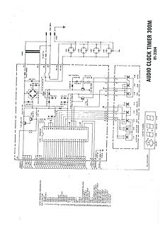 Schaltplan eines Audio Clock Timers