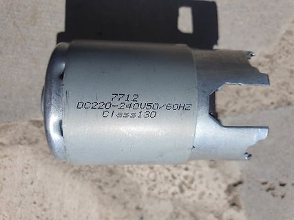 Beschriftung eines Elektromotors