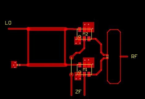 PCB-Layout eines HF-Filters