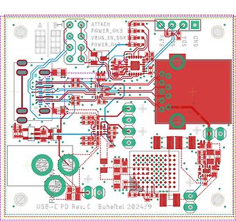 PCB-Layout einer USB-C PD Schaltung