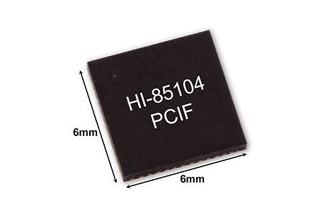 Bauteil HI-85104 PCIF mit Maßangaben
