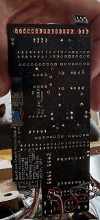 Rückseite einer Hardlock Shield Nucleo Board Leiterplatte