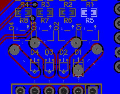 Ausschnitt eines PCB-Layouts