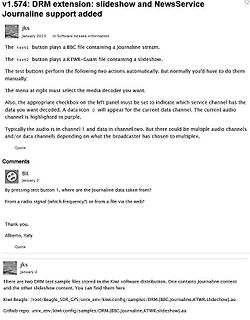 Textbeitrag über DRM-Erweiterung und NewsService Support