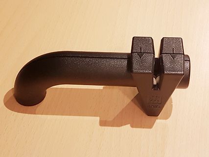 Schwarzer Kunststoffgriff oder Halterung