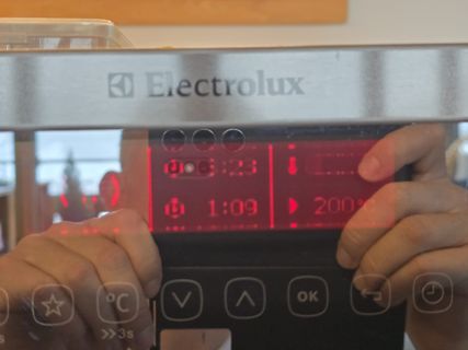 Display einer Electrolux Mikrowelle oder eines Ofens