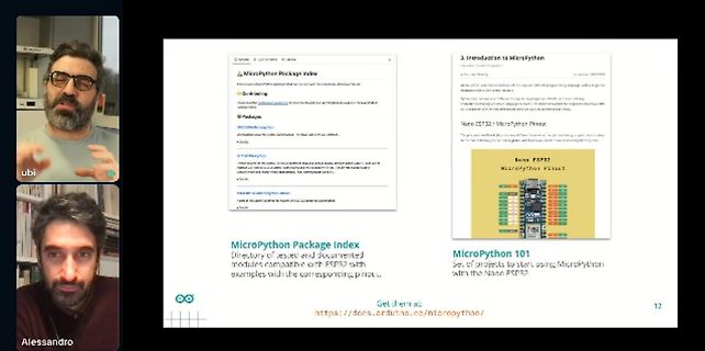 Video-Call mit Präsentation über MicroPython