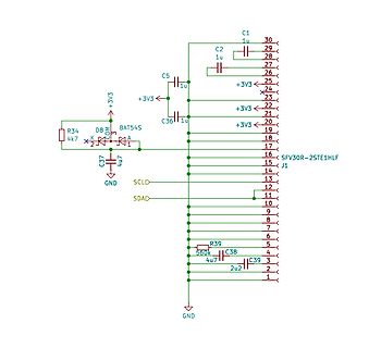Schaltplan eines elektronischen Bauteils