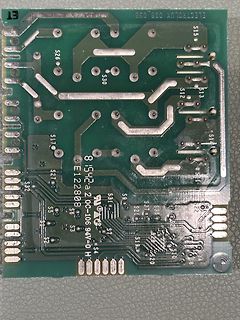 Rückseite einer Leiterplatte von Electrolux