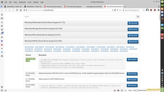 Microchip Packs Repository Webseite