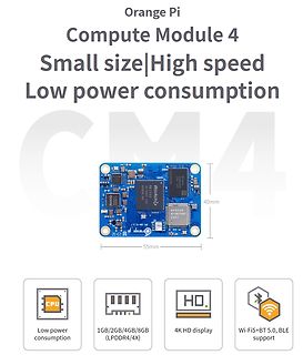 Produktwerbung für Orange Pi Compute Module 4