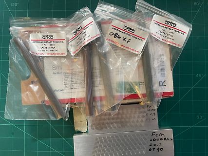 Drei verpackte Cratex Sticks von American Rotary Tools Co.