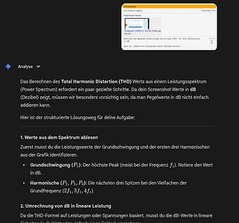 Anleitung zur Berechnung von Total Harmonic Distortion