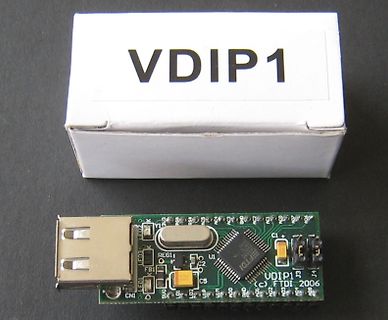 USB-zu-Serial Adapter VDIP1 mit FTDI Chip