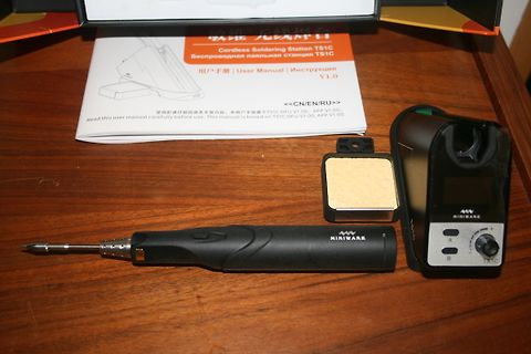 Miniware TS1C kabellose Lötstation und Handbuch