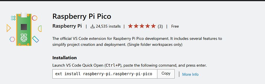 VS Code Extension für Raspberry Pi Pico