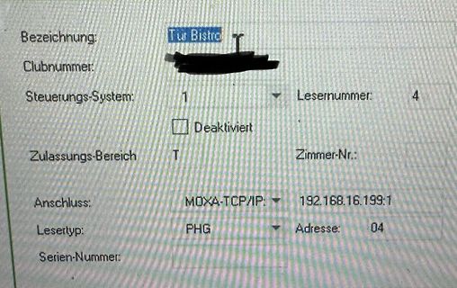 Software-Eingabemaske für ein Lesersystem