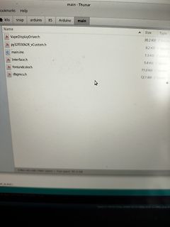 Foto eines Computerbildschirms mit Dateimanager