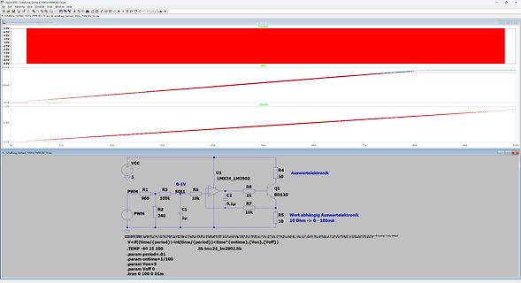 Simulation eines PWM-gesteuerten Transistors in LTspice