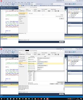 Screenshots der MPLAB Snap Software zur Programmierung