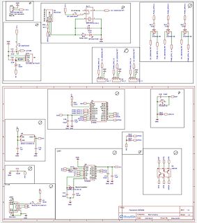 Elektronischer Schaltplan mit ESP8266 und Relaissteuerung