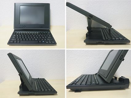 Verschiedene Ansichten eines kleinen Mini-Laptops