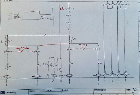 Stromlaufplan einer Steuerung