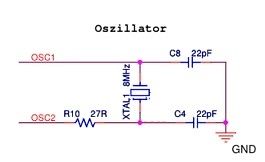 Schaltplan eines Oszillators