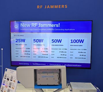 Werbebild für RF Jammer und Mini-Circuits Verstärker