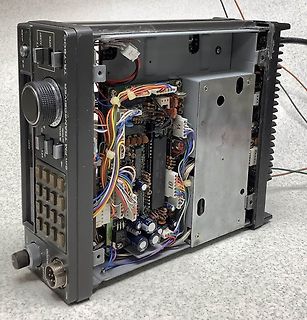 Innenansicht eines Funktransceivers