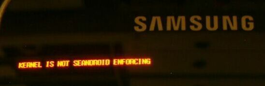 Abfotografierter Samsung Bildschirm mit Fehlermeldung