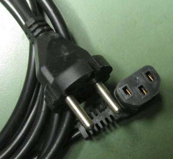 Schuko-Netzstecker und Eurostecker