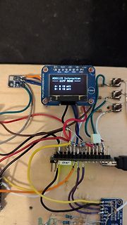 Elektronik-Aufbau mit Display und ADS1115 Modul